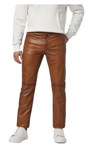 Pantalon moto cuir - de,