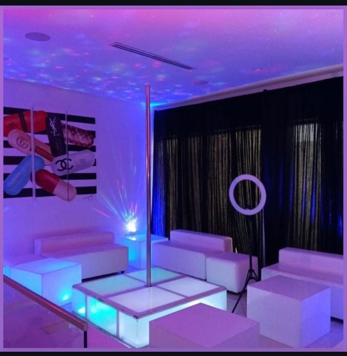 Portable led dance pole stage - led,