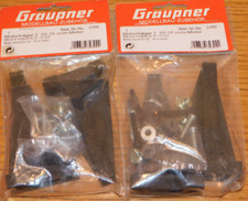 2 GRAUPNER 2266 SUPPORT de BATI MOTEUR engine mount Motorträger motor 10-15cm3