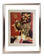 YVES GANNE (1935-2019) LITHOGRAPHIE ORIGINALE NATURE MORTE AUX FLEURS (222)