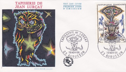France 1966 fdc - tapisserie, de