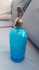 Syphon bleu ancien Beal-