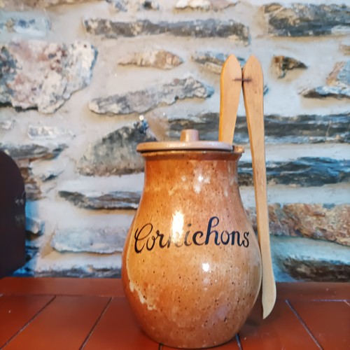 Pot cornichons grès - pot, à