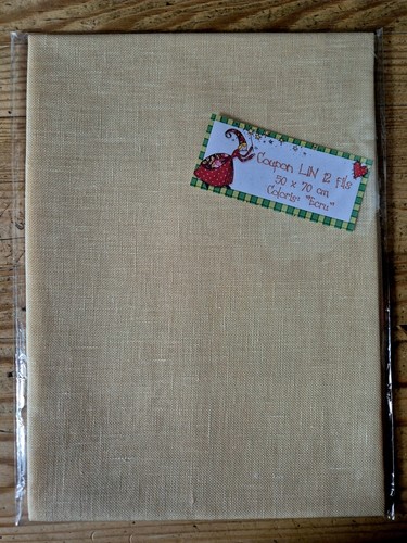 Toile lin fils 50x70 cm - lin,