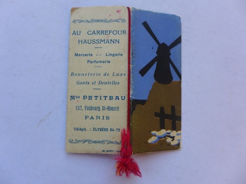 Petit calendrier 1933 maison - petit,