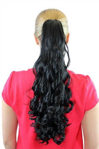 Postiche tresse noir - postiche, env.