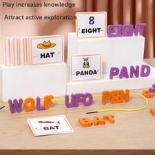 Perles d'enfilage de lettres