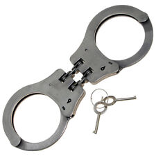 POLICE PROFESSIONNELLE LOURDS ARTICULÉS MENOTTES POIGNETS DOUBLE SYSTÈME DE VERR