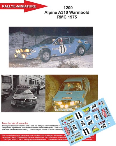 Decals ref 1200 - 1200, alpine