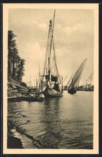 CPA Cairo, Barges on the Nile 
