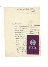 Lettre autographe signée de