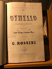 Rossini Othello partition