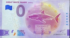 BILLET 0 EURO GREAT WHITE SHARK  AFRIQUE DU SUD 2022 NUMERO DIVERS