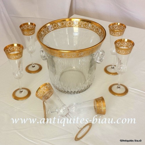 Seau champagne 6 flutes - et,