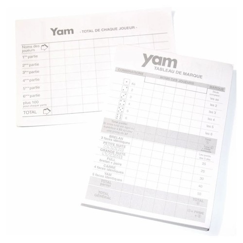 Jeu yam carnet - -,