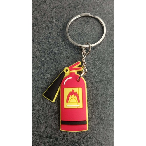 Porte cle pvc extincteur - cle,
