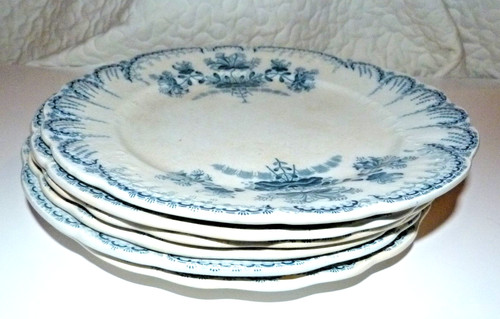 Assiettes festonnées terre - assiettes,