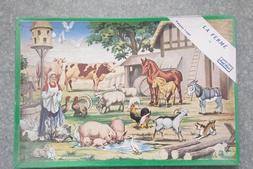Ancien puzzle bois jouets - ancien,