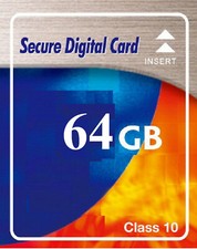 64 GB SDXC Carte SD Classe 10