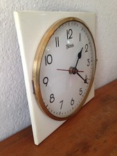 Belle Horloge CARREZ   BLANCHE  Vintage Des Années 50's  