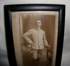 Cadre ancien en bois Noir+