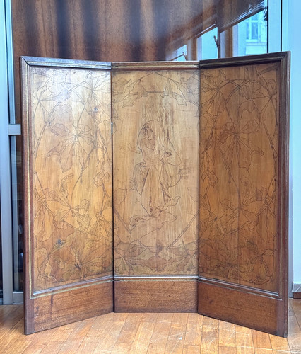Paravent époque art - paravent,