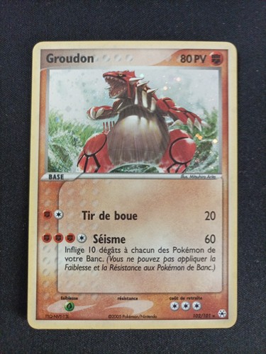 Carte pokémon groudon - groudon, 102/101