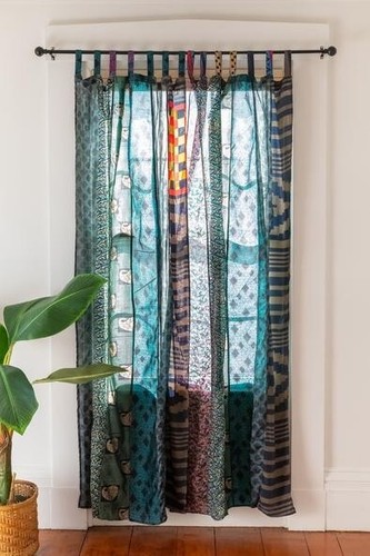 Rideau indien vintage - , sari