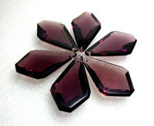 lot de 6 pampilles en verre