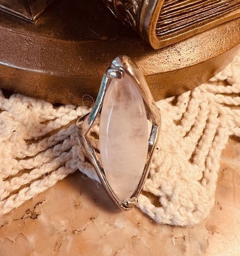 Bague marquise pierre - , quartz