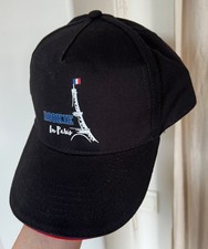 Casquette de baseball Rookie USA : noire, avec détails bleu-blanc-rouge ! NEUF !