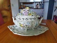 Soupière plat louche faïence