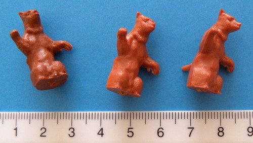 Lot animaux ours debout - de, 3
