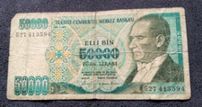 Billet Turquie 50 000 Lira ND