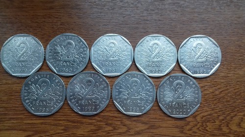Lot francs semeuse - 2, nickel