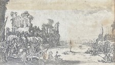 Jacques Callot 1592 1635 Le martyre de Saint Sebastien CIRCA 1631