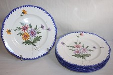 6  assiettes plates en