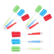  9 Pcs Goupillon Biberon Éponge Brosse De Nettoyage L'éponge Pinceau Bouteille