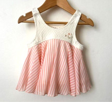 Ravissante Robe Bébé fille 9-12 mois 70cm NEUF jupe volante Kid's Zoo Japon