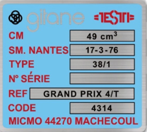 Autocollant gitane testi grand - autocollant,