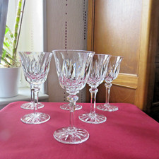 6 verres a eau cristal de saint louis signé modèle  Provence H 17 cm