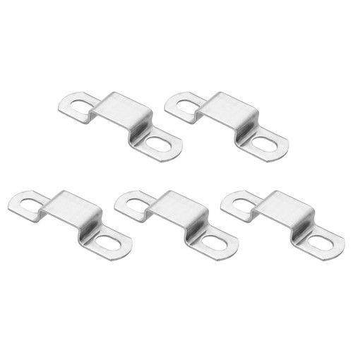 5pcs serre tube carré 20x10mm - serre-tube,