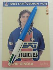 Carte postale PSG PARIS DAVID GINOLA FOOTBALL VINTAGE MAILLOT