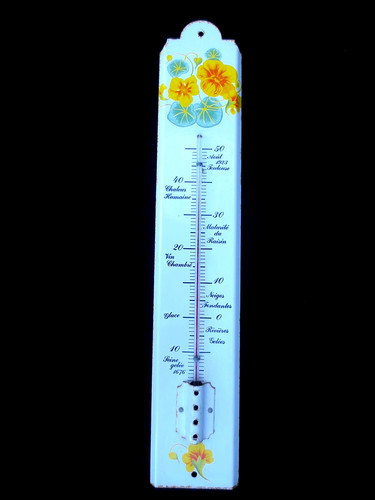 Ancien thermomètre faience - ancien, en