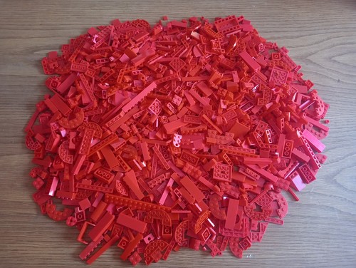 Lego lot brique rouge - brique, kg