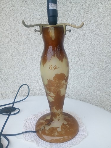 Ilsé pied lampe verre - -,