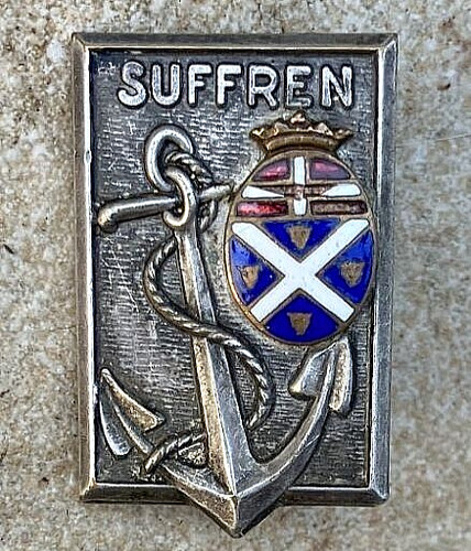 Suffren croiseur émail dos - croiseur,émail,,