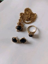 Parure Chaîne Pendentif Bague Boucle D'oreilles Charles Jourdan XXème