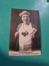Carte Postale  clown THOMAS’H. L’Homme Qui Chasse Le Cafard . Cirque  ? 