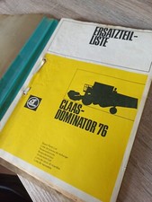 Livret Piece Claas Dominator 76